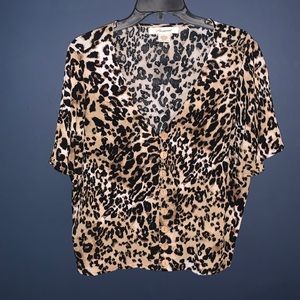 Cheetah print top/ blouse